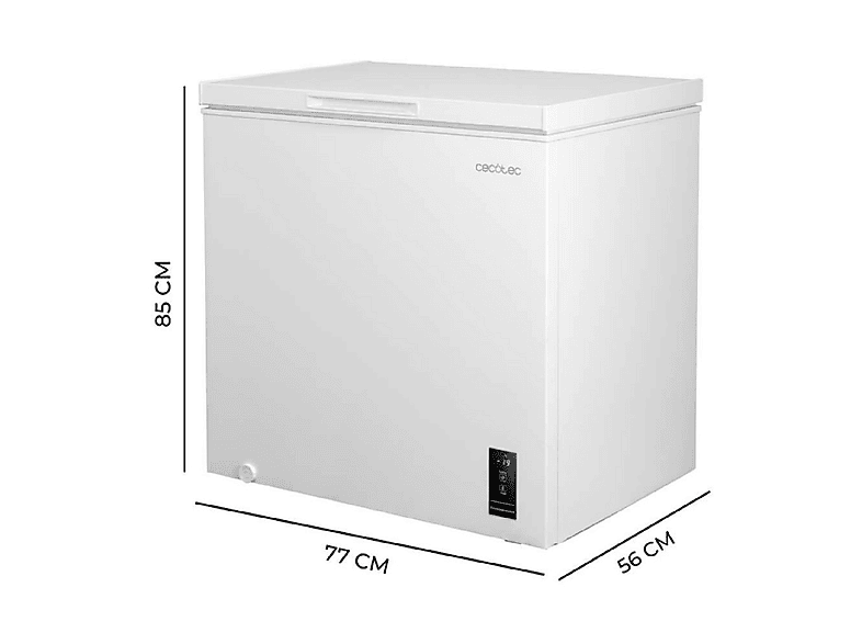 CECOTEC Bolero CoolMarket Chest 198P — Congelador horizontal, 85 cm, Blanco, 198 l, vista 6