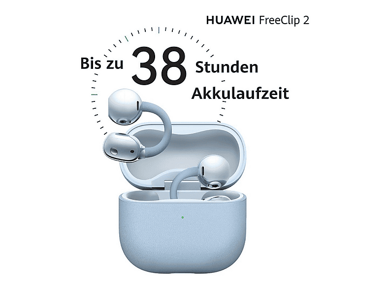 HUAWEI — Auriculares True Wireless, Bluetooth, Gold, FreeClip 2 HUAWEI, Control remoto, vista 8