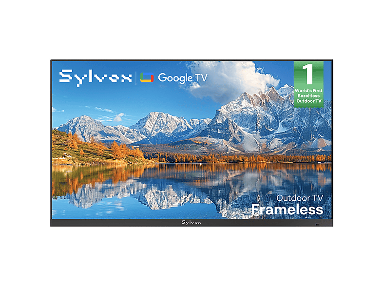 SYLVOX Framless — TV LCD 65", Impermeable, Exterior, Negro, UHD 4K
