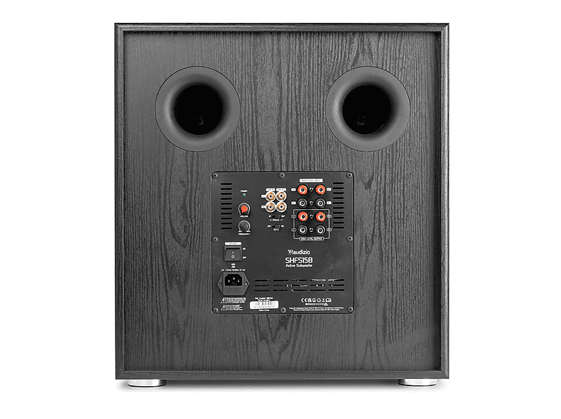AUDIZIO SHFS15B — Subwoofer, Black, vista 3