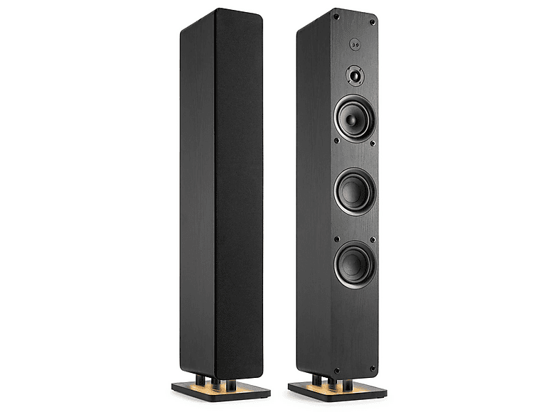 AUDIZIO Arco - Activos 2uds + radio — Altavoz de suelo, Bluetooth, Black