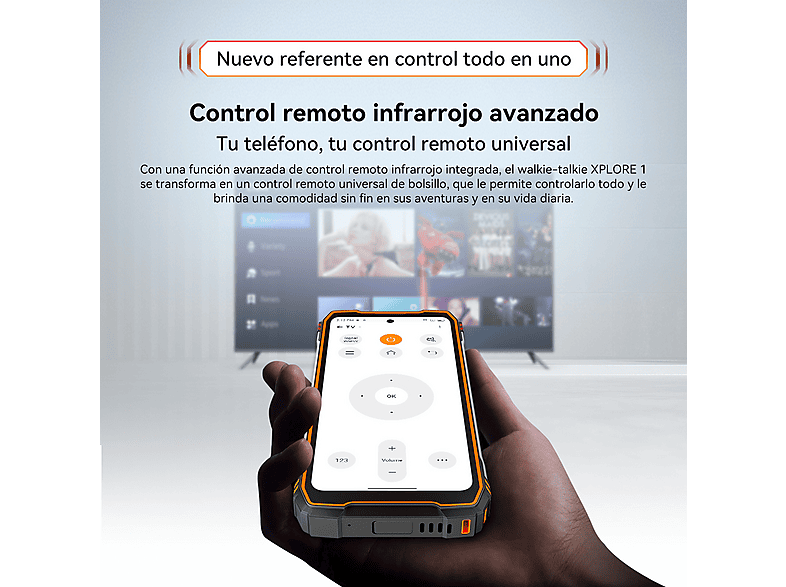 BLACKVIEW XPLORE 1 Walkie Talkie 5G — Smartphone, Naranja, 256 GB, 12 GB RAM, 6,78" FHD+ 120Hz, vista 3