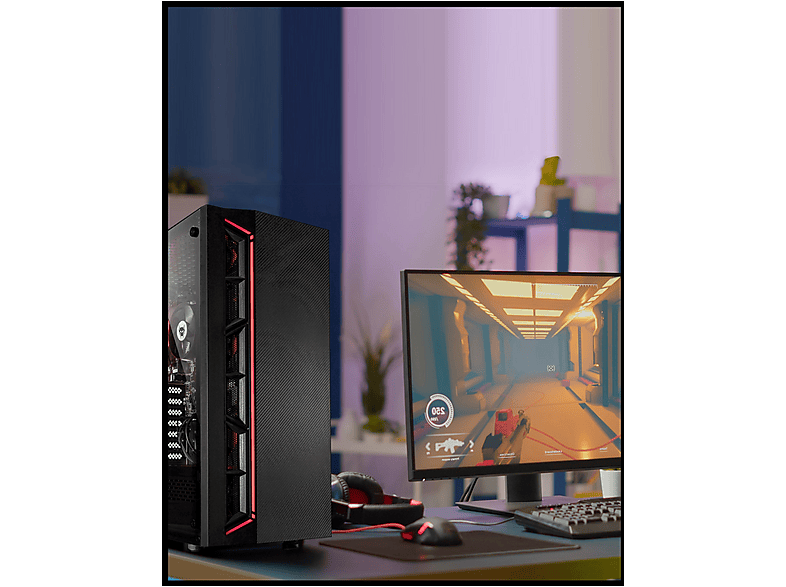 BEASTCOM Q3 | Essential Gaming — PC Gaming, 32 GB RAM, 1 TB SSD, Negro, AMD Ryzen™ 5 3400G, vista 5