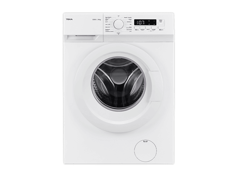 TEKA WMK 10620 — Lavadora carga frontal, 6 kg, 15 programas, Blanco, 1200 rpm
