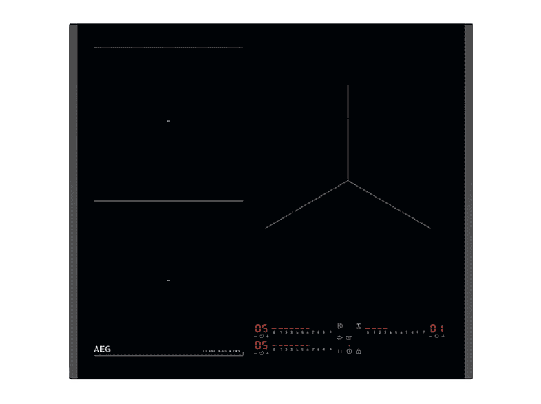 AEG TI63IQ3BFB — Placa de inducción, 59 cm, Negro, 3 zonas