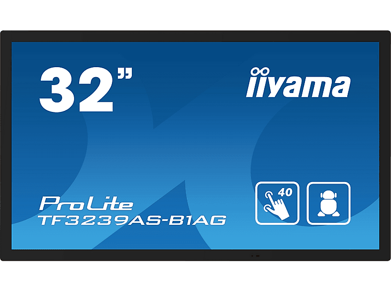 IIYAMA TF3239AS-B1AG — Pantalla de señalización, Negro, Full-HD