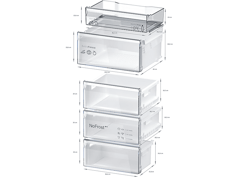 BALAY 3KFD655NI — Frigorífico combi, Altura 1860 mm, No Frost, No Frost, Capacidad 321 l, vista 8