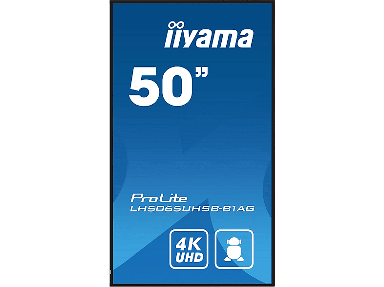 IIYAMA iiyama LH5065UHSB-B1AG — Pantalla de señalización digital, Negro, UHD 4K, vista 2