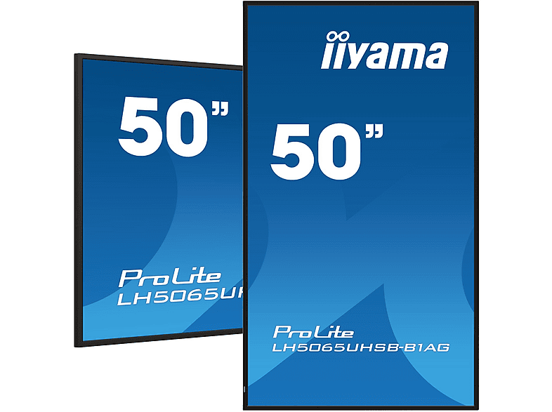 IIYAMA iiyama LH5065UHSB-B1AG — Pantalla de señalización digital, Negro, UHD 4K, vista 5