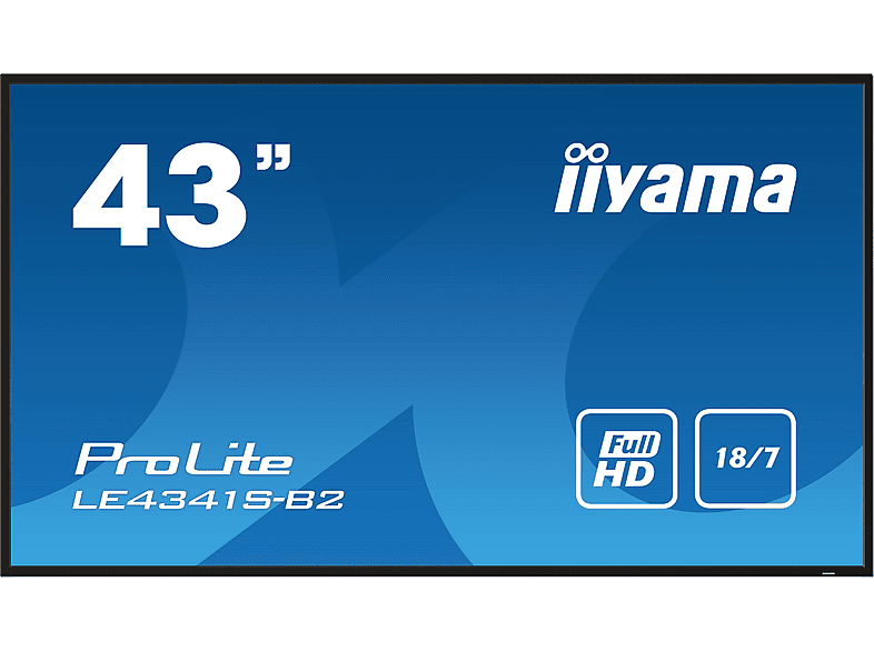 IIYAMA iiyama LE4341S-B2 — Pantalla de señalización digital, Negro, Full-HD, vista 2