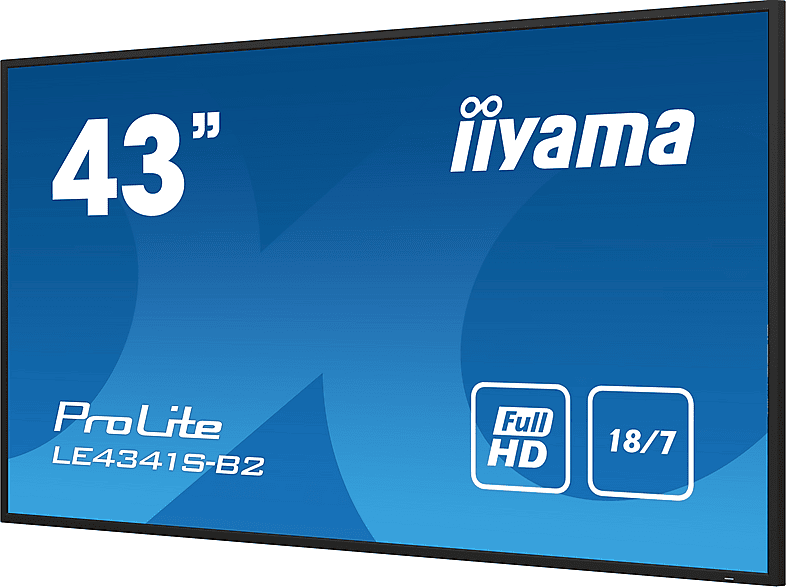 IIYAMA iiyama LE4341S-B2 — Pantalla de señalización digital, Negro, Full-HD, vista 4