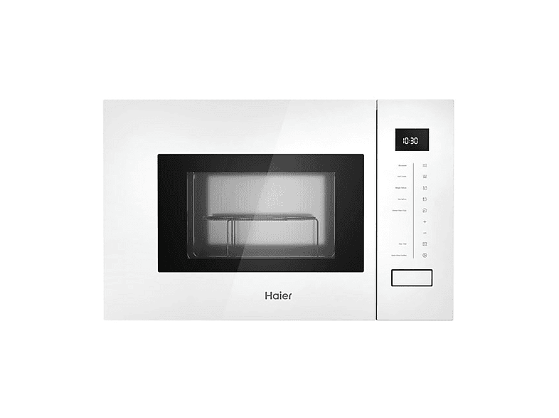 HAIER HWO38MG2BHXW — Microondas integrable, 1270 W, Blanco, 5 potencia, 20 l