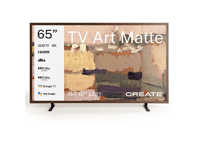 CREATE TV ART MATTE — TV QLED 65", Brown, QLED 4K