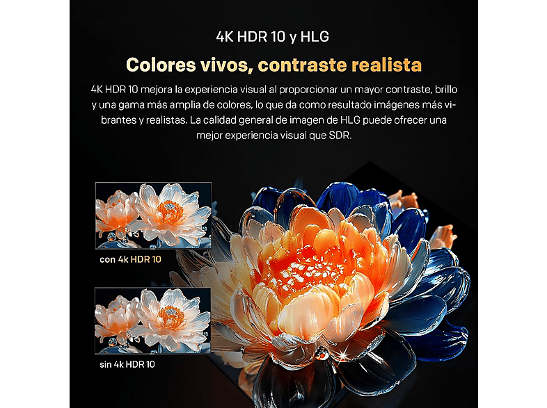 METZ 50MUF7000Z — TV LED 50", Negro, UHD 4K, Smart TV, vista 2