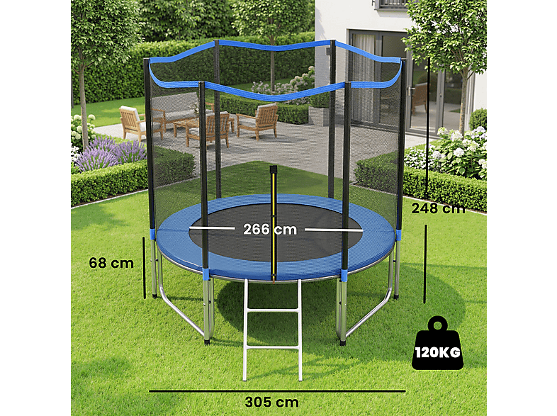 SPORTNOW A71-066V02BU — Cama Elástica Exterior, Azul, a partir de 6 año(s), vista 3
