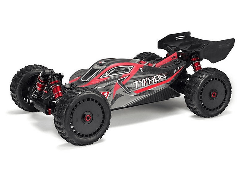 ARRMA BUGGY TYPHON 4X4 BLX6S ARTR 1:8 NEG/ROJ/GRI — Coche RC
