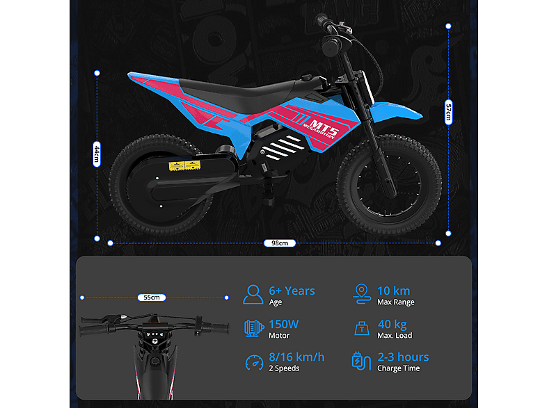 MEGA MOTION MT5 — Moto eléctrica infantil (ref. 175439141), vista 7