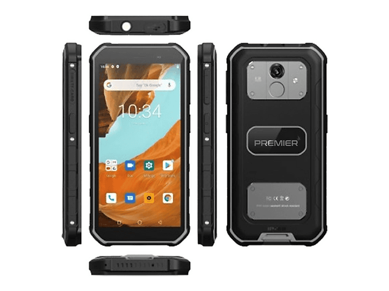 UNIHERTZ Maxi 30 6+128GB Resistente — Smartphone, Negro, 6 GB RAM, 5000 mAh, Móvil Android