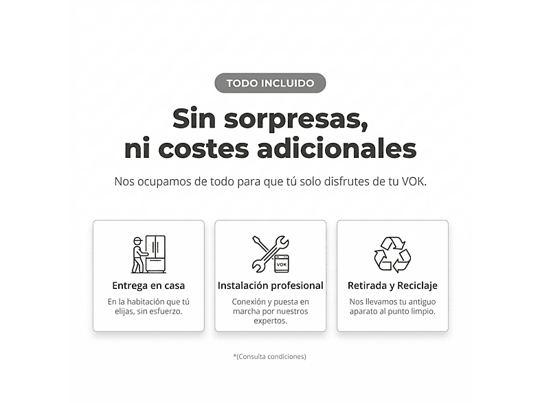 VOK EVD-14FCSADN — Lavavajillas libre instalación 60 cm, 14 servicios, 8 programas, 60 cm, Inox, vista 3