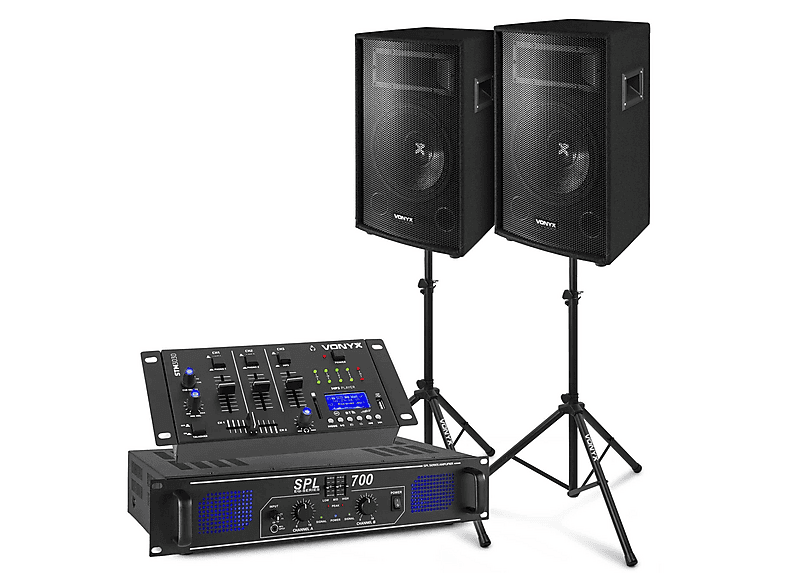 SKYTEC — Altavoz de gran potencia, Black, Vonyx SL12 - STM3030 SKYTEC