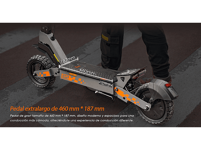KUKIRIN G2 VMP — Patinete eléctrico, Pot. máx. 500 W, Carga máx. 120 kg, negro (ref. 176067531), vista 7