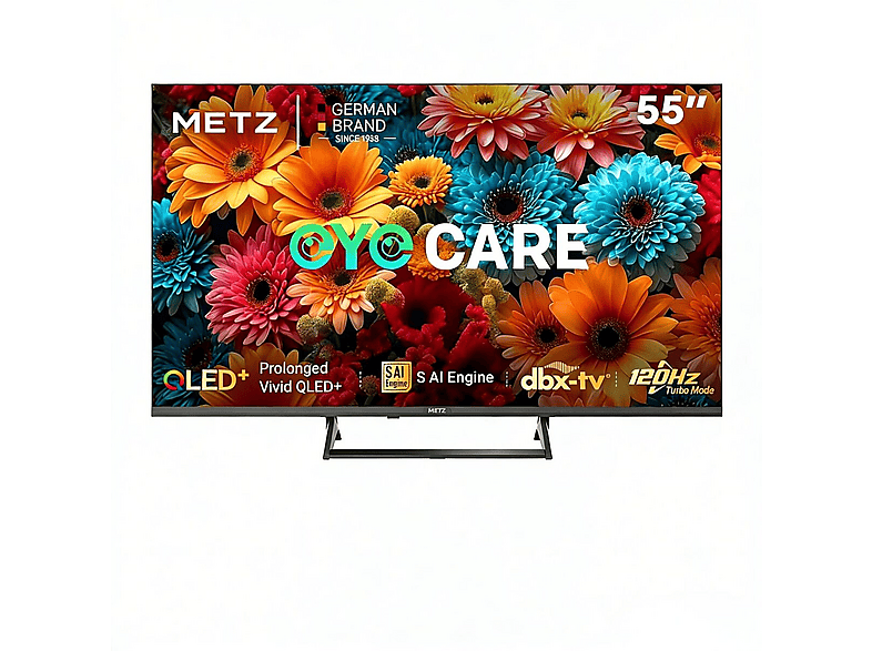 METZ 55MQF7500Z — TV QLED 55", Negro, UHD 4K, Smart TV