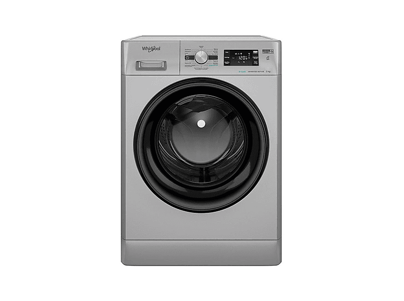 WHIRLPOOL FFB9489SBVSPT — Lavadora carga frontal, 9 kg, 15 programas, Plata, 1400 rpm