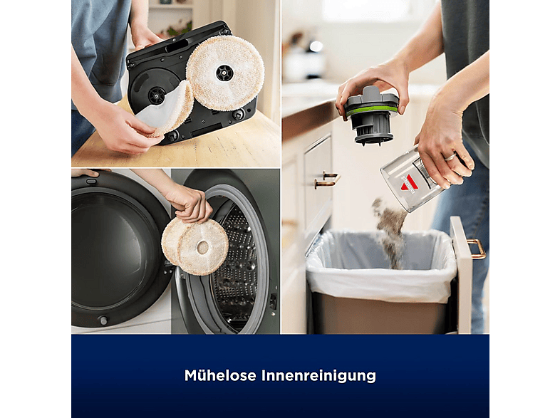 BISSELL SpinWave Vac PET Pro — Aspirador escoba sin cable, 100 W, Depósito 0,4 l, Autonomía 70 min, Gris / negro, vista 9
