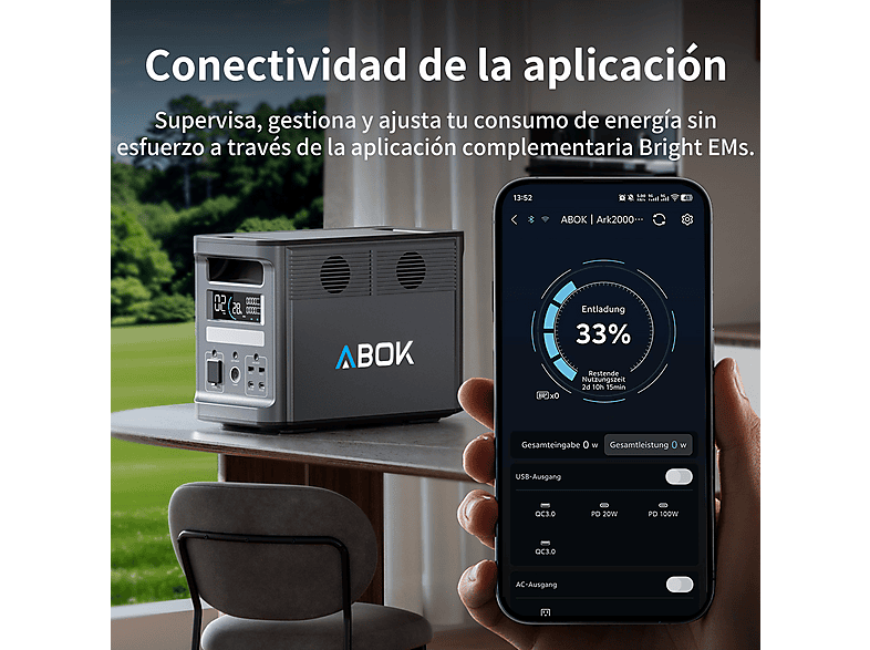 ABOK Ark2000 — Estación de energía portátil, vista 10