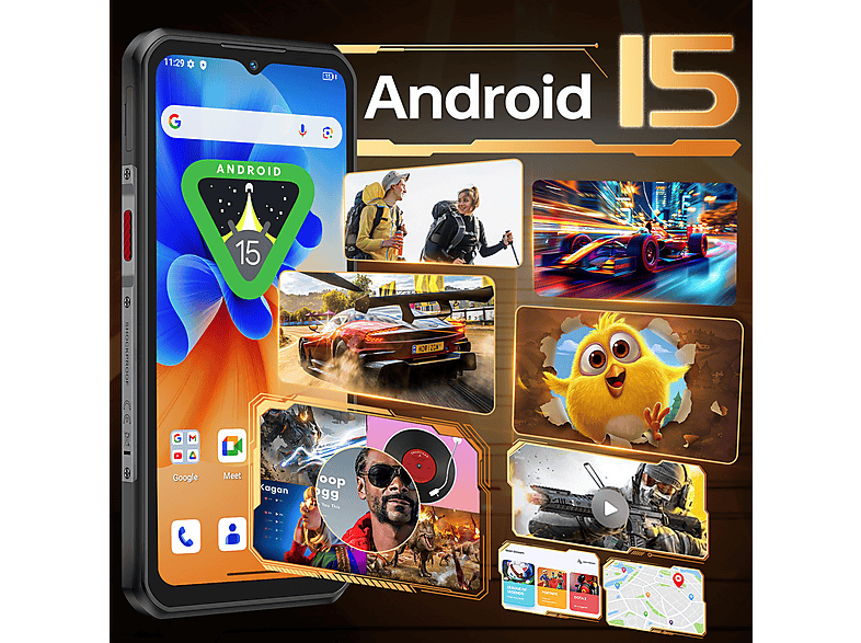 OUKITEL WP62-16-512 — Smartphone, 512 GB, 16 GB RAM, 11000 mAh, plata, vista 3
