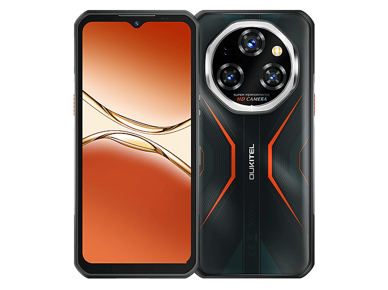 OUKITEL WP55 — Smartphone, 256 GB, 12 GB RAM, 11000 mAh, naranja