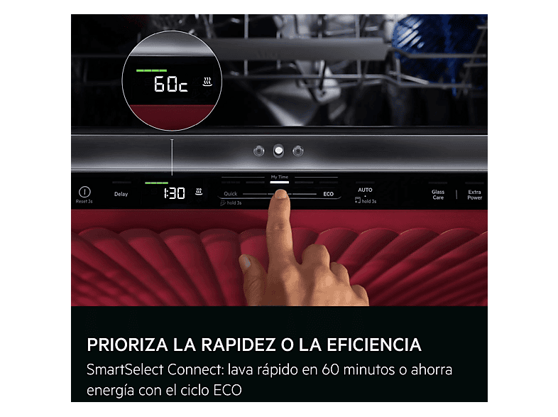 AEG Serie 6000 GI6200B2SN — Lavavajillas integrable 60 cm, 14 servicios, 8 programas, 60 cm, vista 8