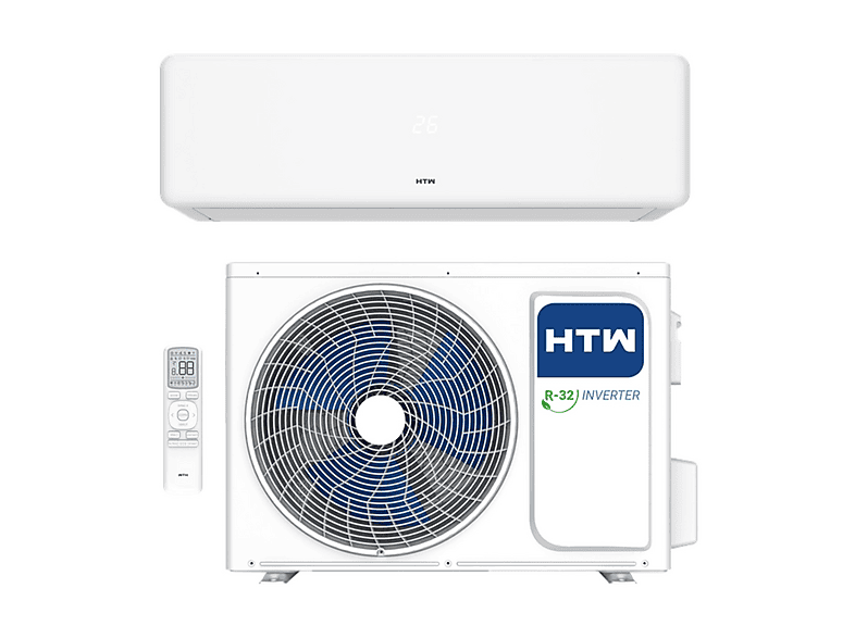 HTW EON 4.6 DC 2250 frigorias Inverter 2.6 kW Wifi incl. A+++ — Aire acondicionado Split 1x1, blanco, vista 2