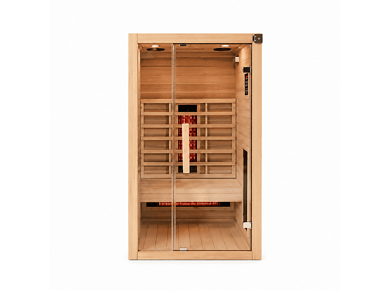 NIXSPA 2 personas con 5 paneles — Sauna de infrarrojos, Madera, Bluetooth y control digital