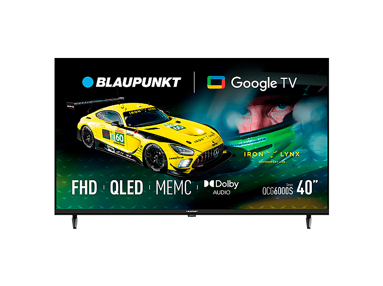 BLAUPUNKT 40QCG6000S — TV QLED 40", Negro, Full-HD, Smart TV, DVB-T2 (H.265)