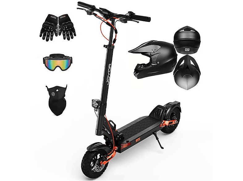 JOYOR T6D — Patinete eléctrico, Pot. máx. 600 W, Carga máx. 120 kg, negro (ref. 179048020)