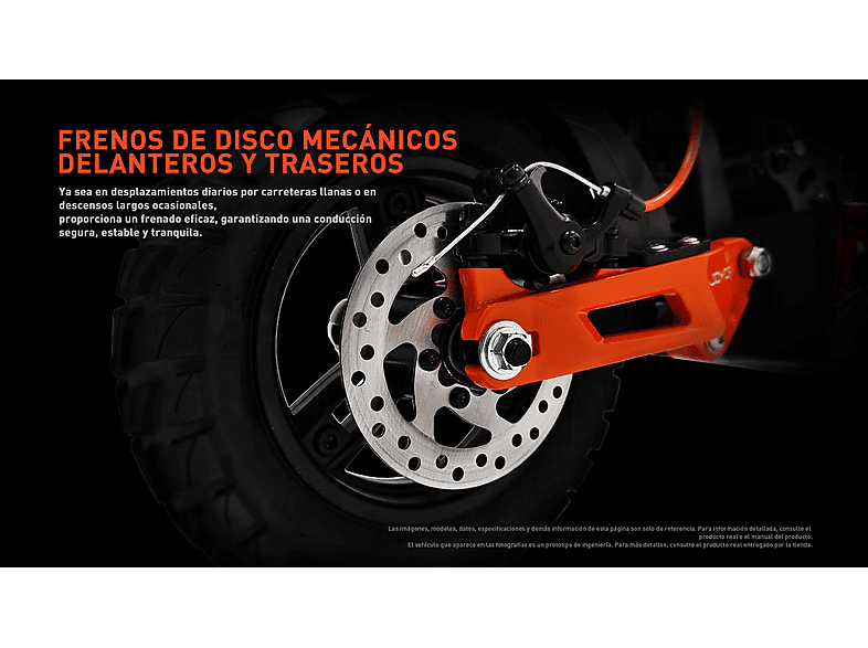 JOYOR T6D — Patinete eléctrico, Pot. máx. 600 W, Carga máx. 120 kg, negro (ref. 179048020), vista 9