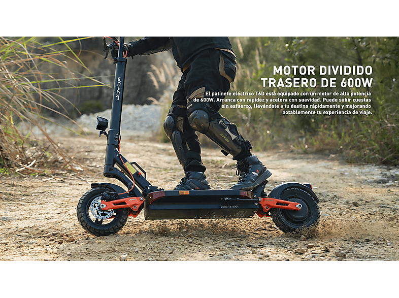 JOYOR T6D — Patinete eléctrico, Pot. máx. 600 W, Carga máx. 120 kg, negro (ref. 179048021), vista 2