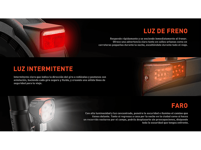 JOYOR T6D — Patinete eléctrico, Pot. máx. 600 W, Carga máx. 120 kg, negro (ref. 179048021), vista 7