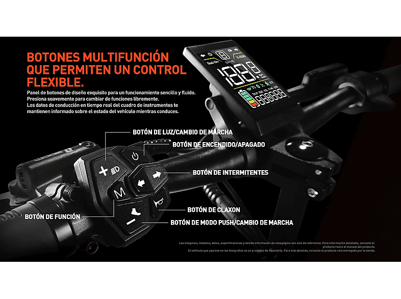 JOYOR T6D — Patinete eléctrico, Pot. máx. 600 W, Carga máx. 120 kg, negro (ref. 179048021), vista 10