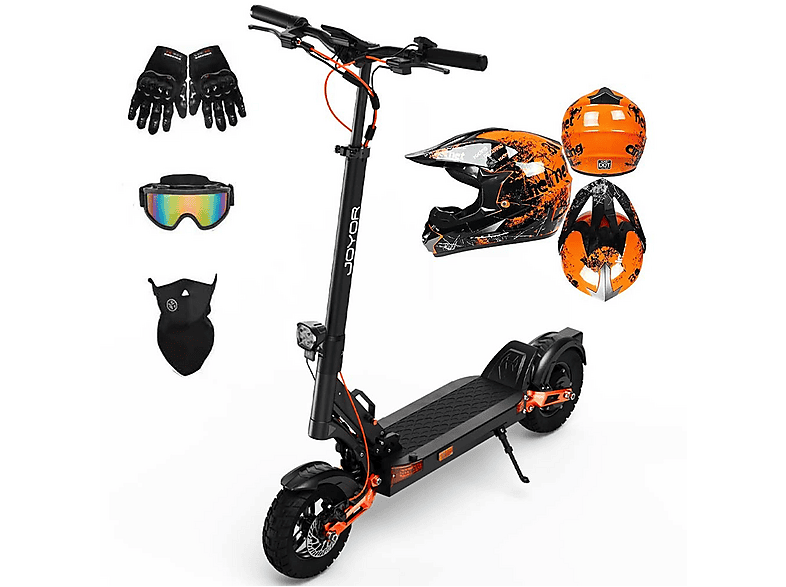 JOYOR T6D — Patinete eléctrico, Pot. máx. 600 W, Carga máx. 120 kg, negro (ref. 179048029)