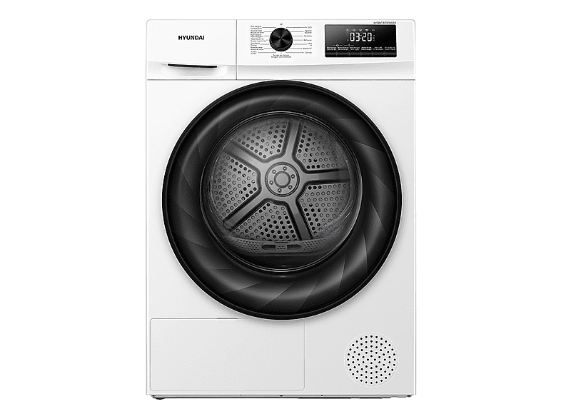 HYUNDAI HSBC8DDW01 — Secadora bomba de calor, 8 kg, 15 programas, Blanco