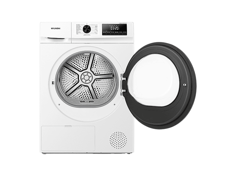 HYUNDAI HSBC8DDW01 — Secadora bomba de calor, 8 kg, 15 programas, Blanco, vista 2