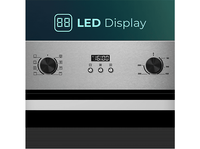 SVAN SHM8700DPX — Horno multifunción, 57,5 cm, Inox, Libre instalación, 70 l, vista 2