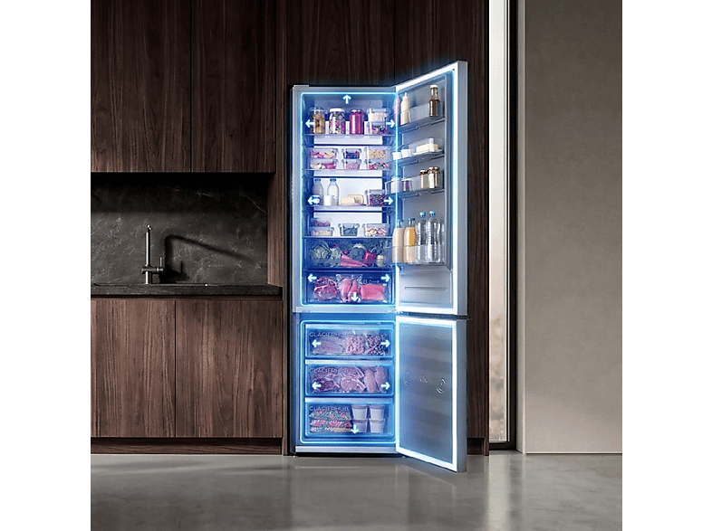 CECOTEC Bolero CoolMarket Combi 405 WL Elite Onyx Stone A — Frigorífico dos puertas, Altura 199 cm, Negro, vista 5