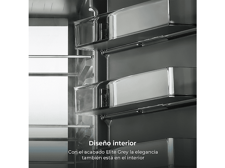 CECOTEC Bolero CoolMarket Combi 405 WL Elite Onyx Stone A — Frigorífico dos puertas, Altura 199 cm, Negro, vista 7
