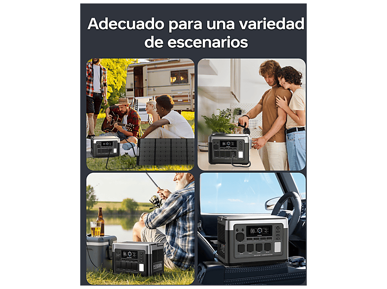 OUKITEL P1500EPLUS-PV200 — Estación de energía portátil, vista 6