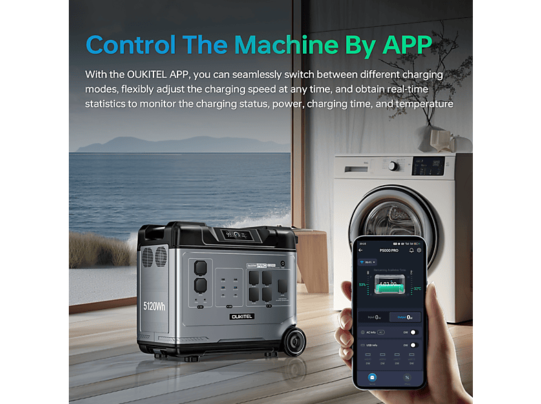 OUKITEL P5000EPRO — Estación de energía portátil (ref. 180001269), vista 6