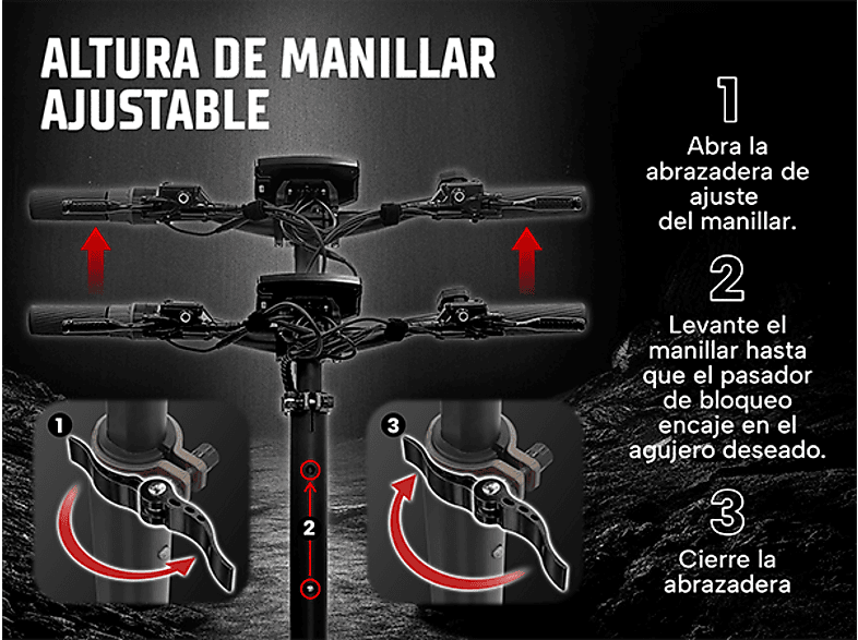 ZWHEEL ZWolf Plus — Patinete eléctrico, Pot. máx. 2000 W, Carga máx. 120 kg, 20000 mAh, 70 km autonomía, vista 7