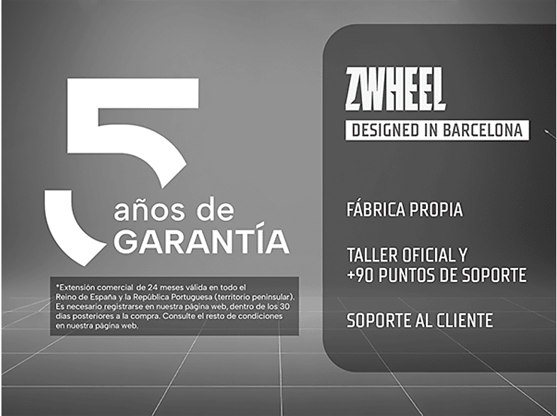 ZWHEEL ZWolf — Patinete eléctrico, Pot. máx. 1000 W, Carga máx. 120 kg, 15000 mAh, 50 km autonomía, vista 8